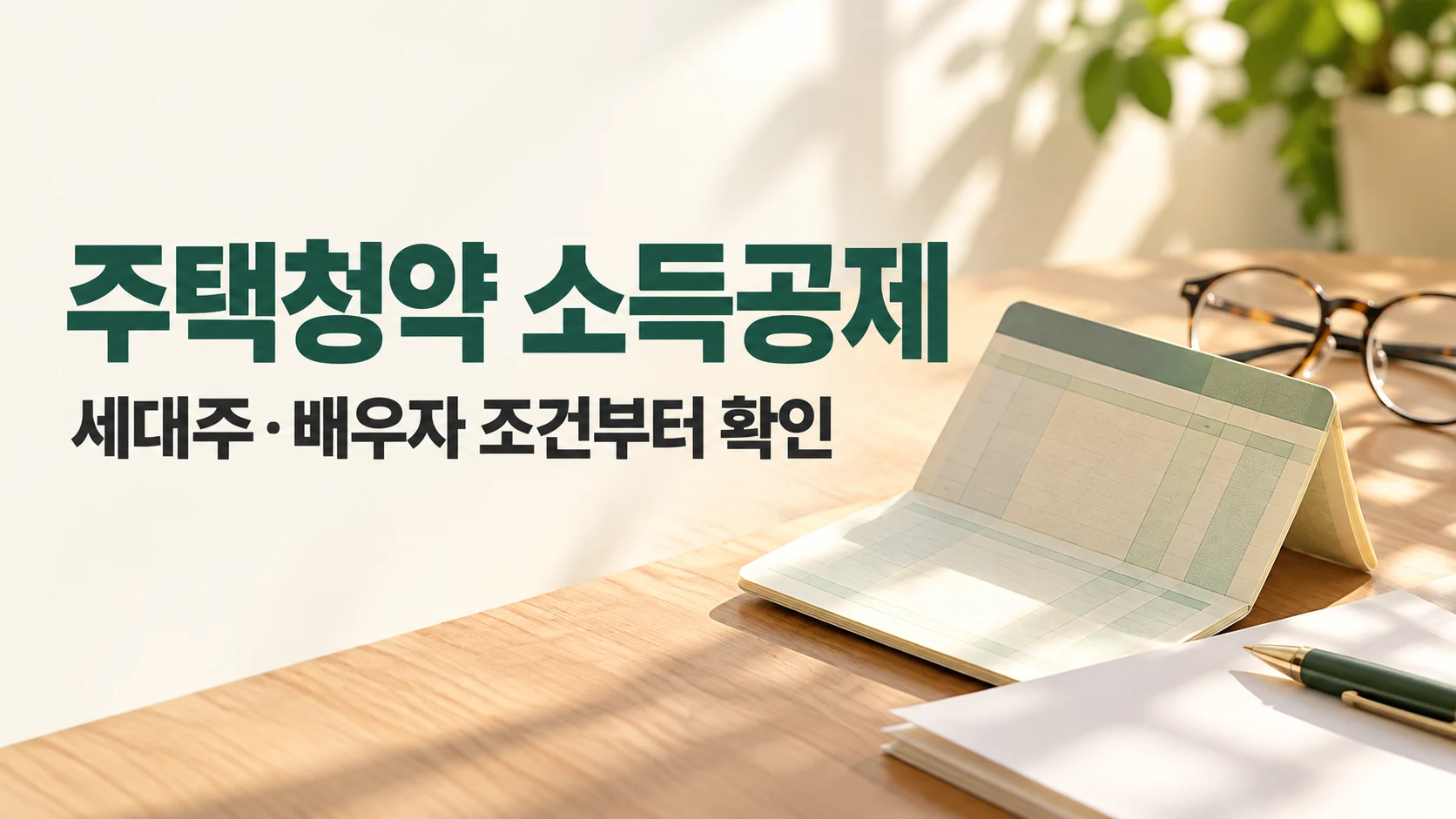 2026 연말정산 주택청약종합저축 소득공제, 무주택 세대주와 배우자 조건, 무주택확인서 제출