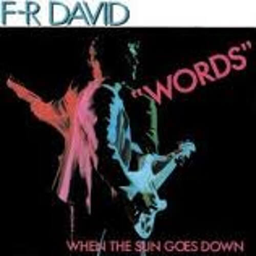 앨범커버 팝송 에프알 데이비드 - 워즈 가사해석 F.R. David - Words 가사번역 Words 뜻