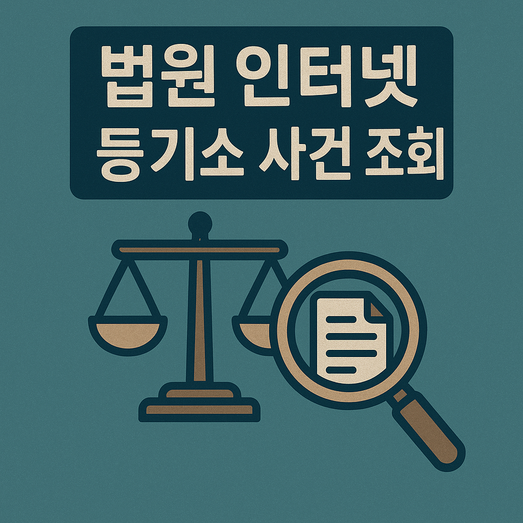 법원 인터넷 등기소에서 사건조회