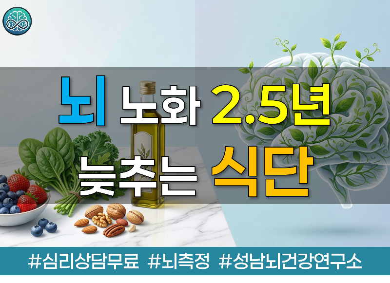 뇌 노화 2.5년 늦추는 '마인드(MIND) 식단'