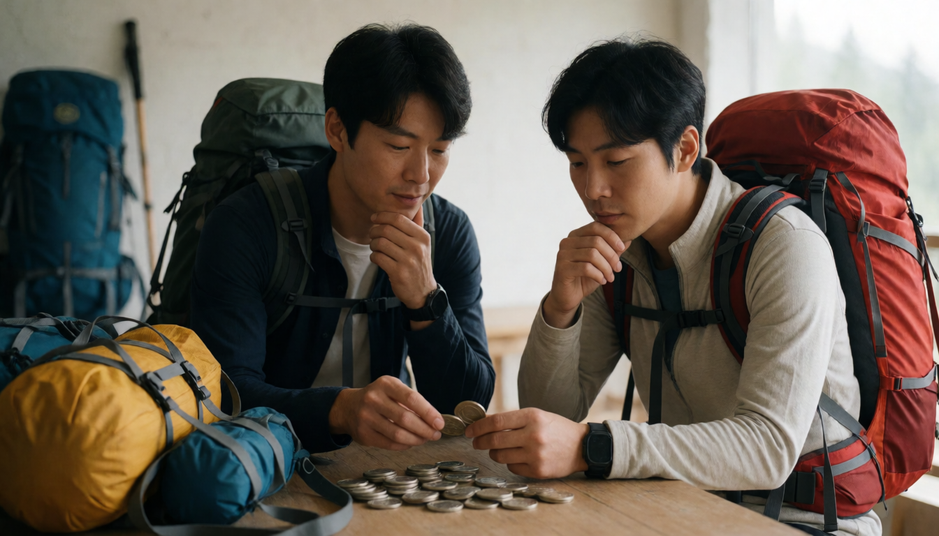 노트에 회비와 환불 기준을 정리하는 모습