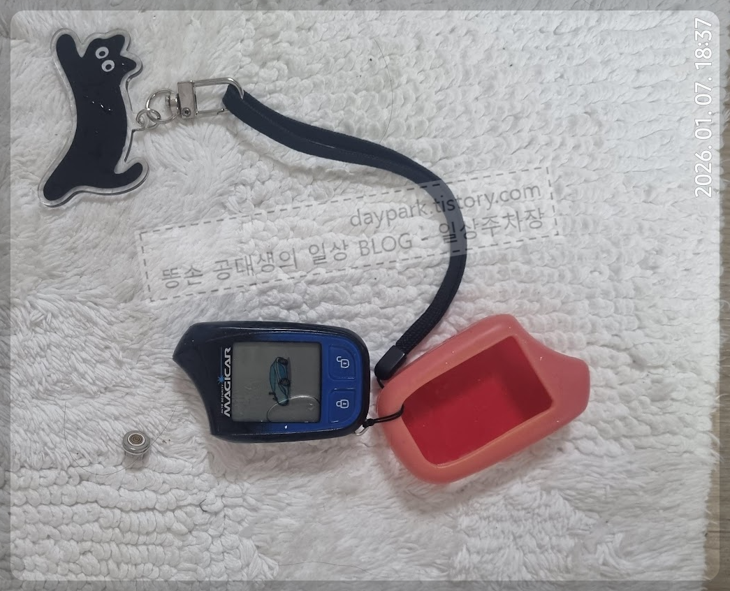 매직카 골드6 차량키(리모컨) 세탁기에 돌리다