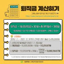 퇴직금 정산 방법과 계산기 활용법