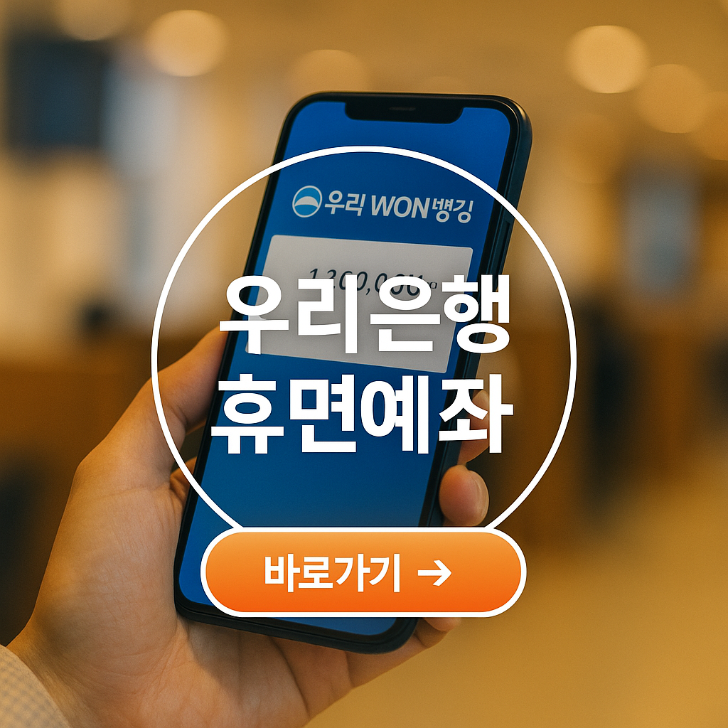 우리은행 휴면계좌 찾는 법