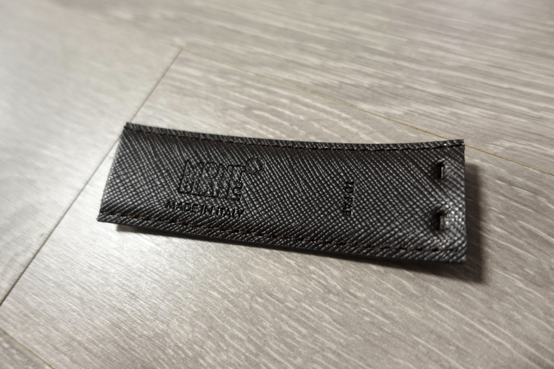 몽블랑 남자벨트 셀프컷팅 잘린로고2