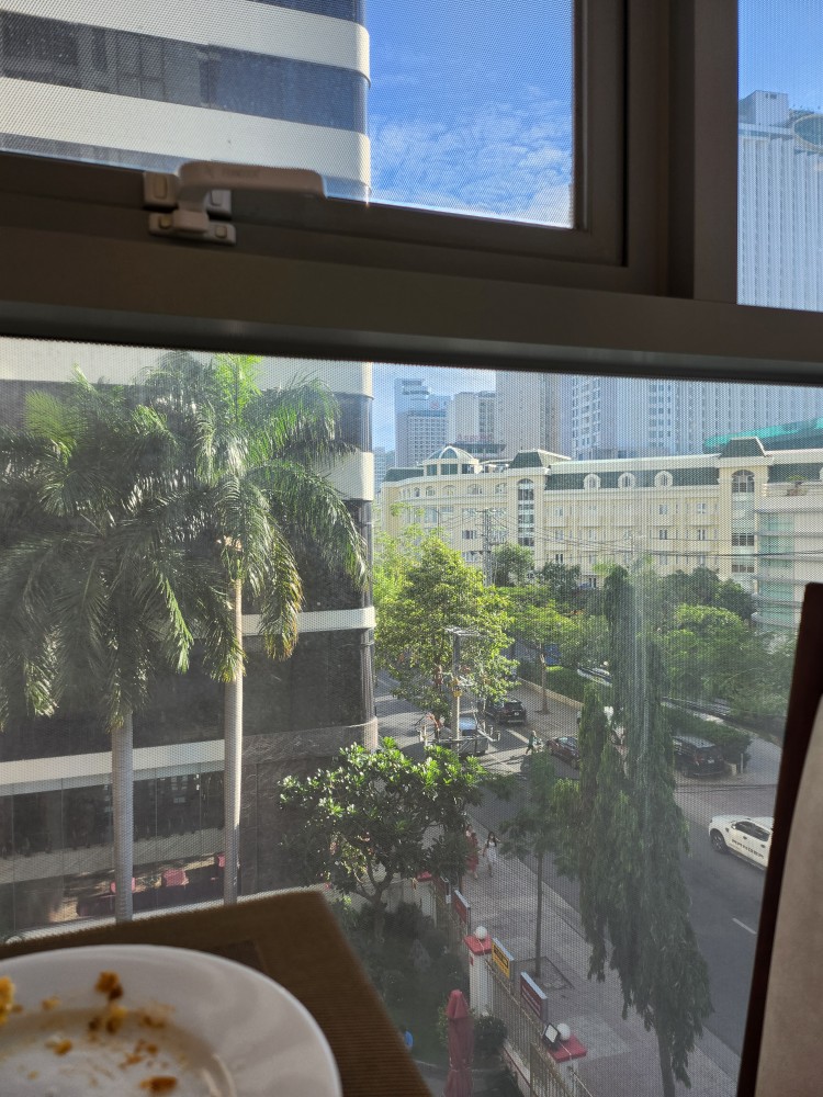 리브라 조식당 뷰