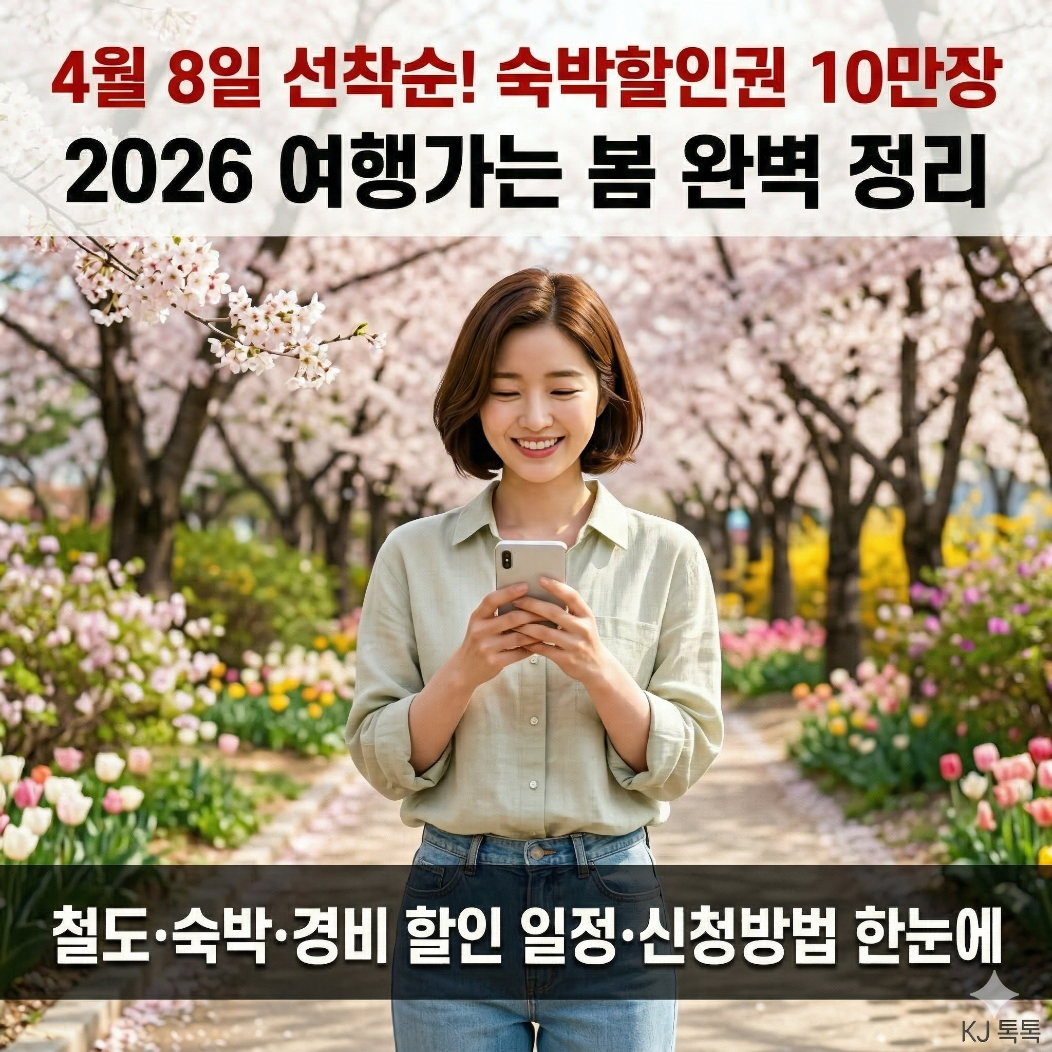 2026 여행가는 봄 완벽 정리 — 철도·항공·숙박·경비 할인 한눈에 (4~5월)