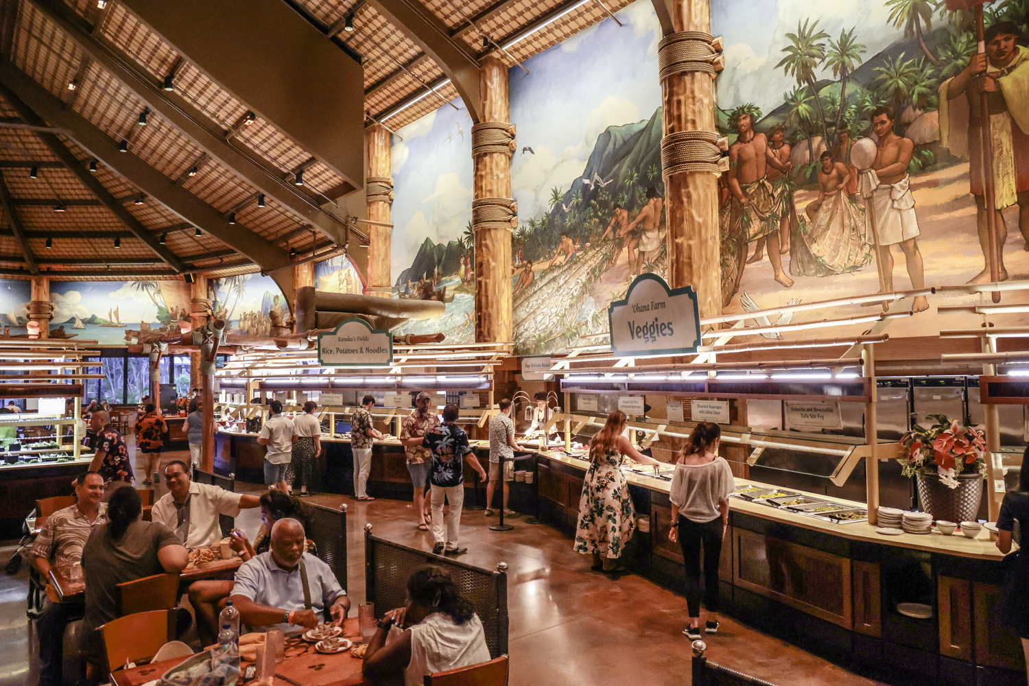 하와이 폴리네시안 센터 디너 뷔페