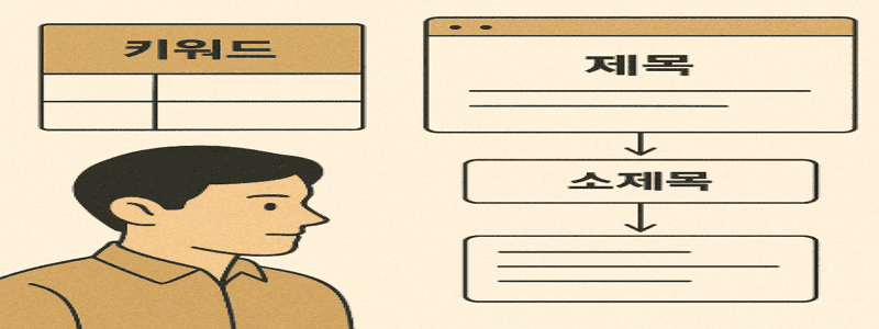 키워드 중심 글 뼈대 만들기 관련 사진
