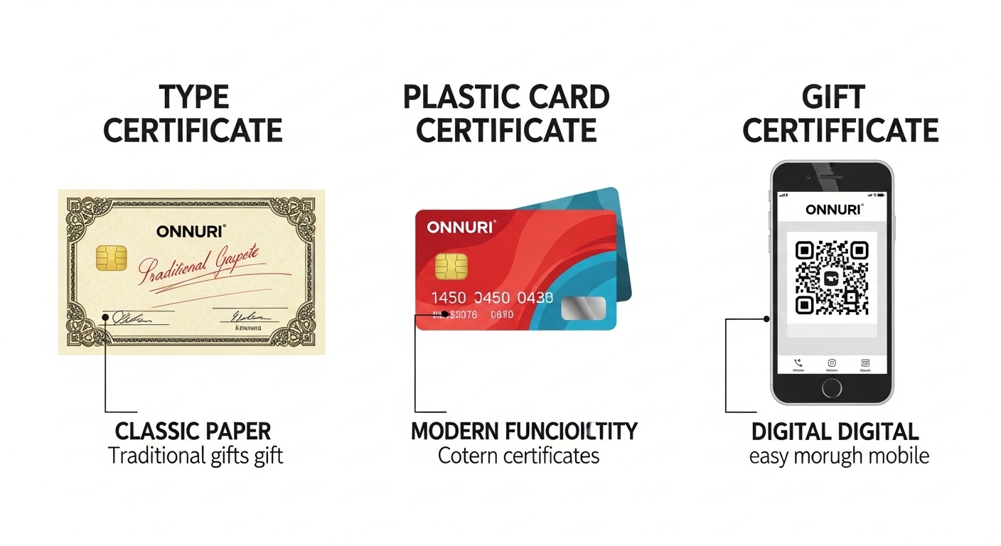 온누리 상품권의 세 가지 유형