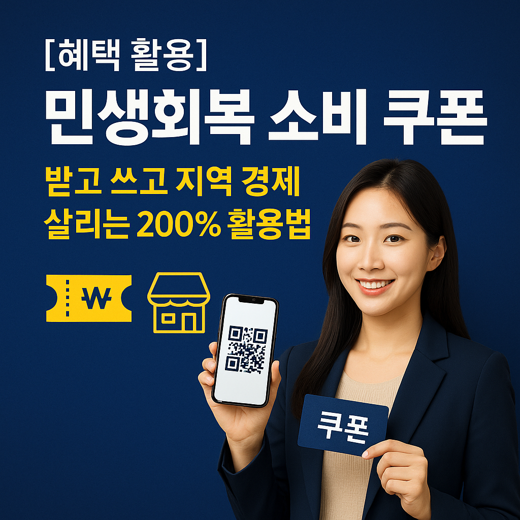 [혜택 활용] 민생회복 소비 쿠폰 ｜ 받고 쓰고 지역 경제 살리는 200% 활용법