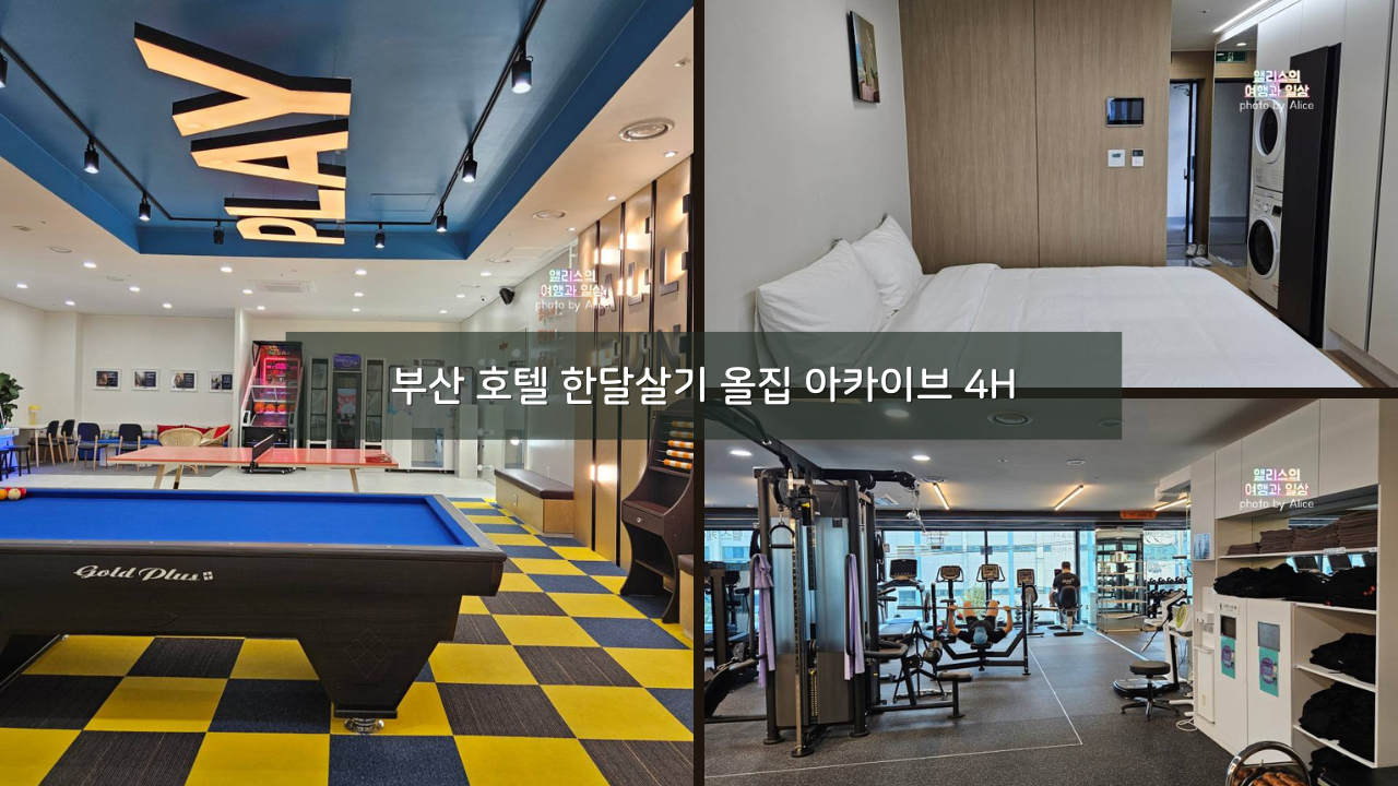 부산 호텔 한달살기 올집 아카이브 4H 부산 트윈룸 더블 룸 후기