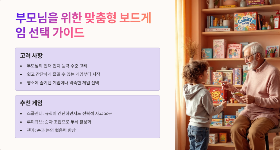 부모님을 위한 맞춤형 보드게임 선택 가이드