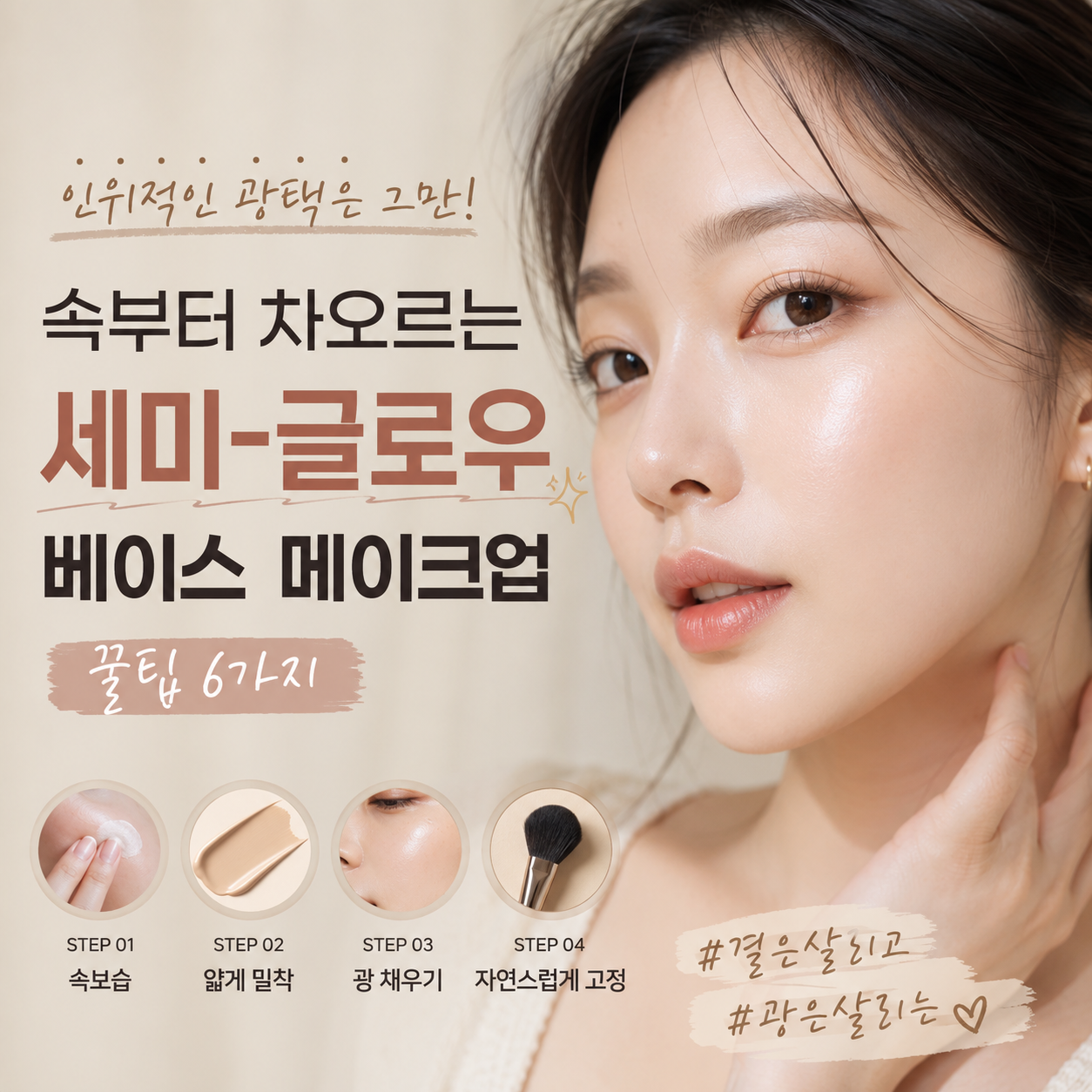 인위적인-광택을-줄이고-속부터-차오르는-세미글로우-베이스-메이크업
