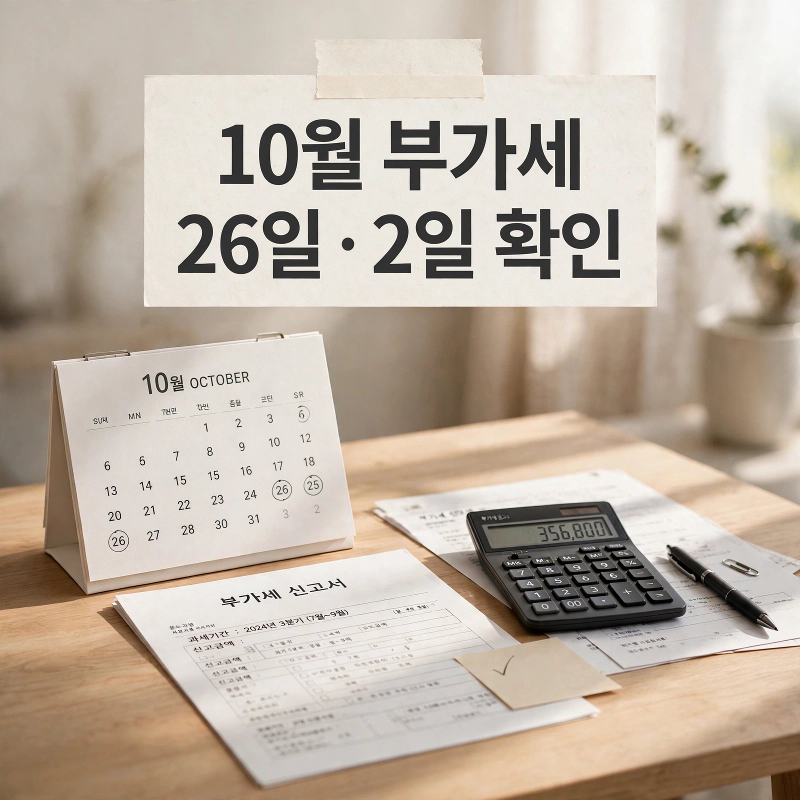 2026년 10월 부가세 대표 이미지