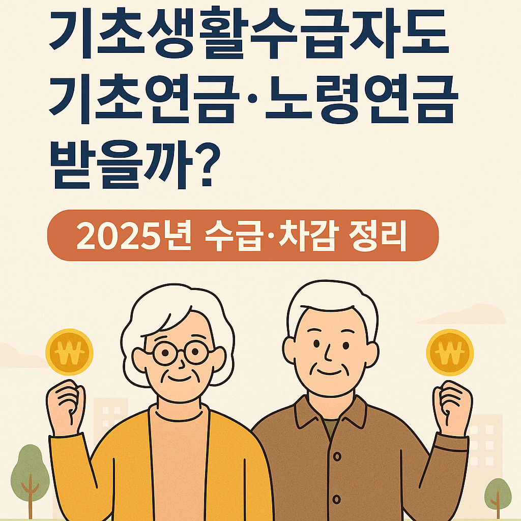 기초생활수급자도 기초연금·노령연금 받을까?|2025년 수급·차감 정리