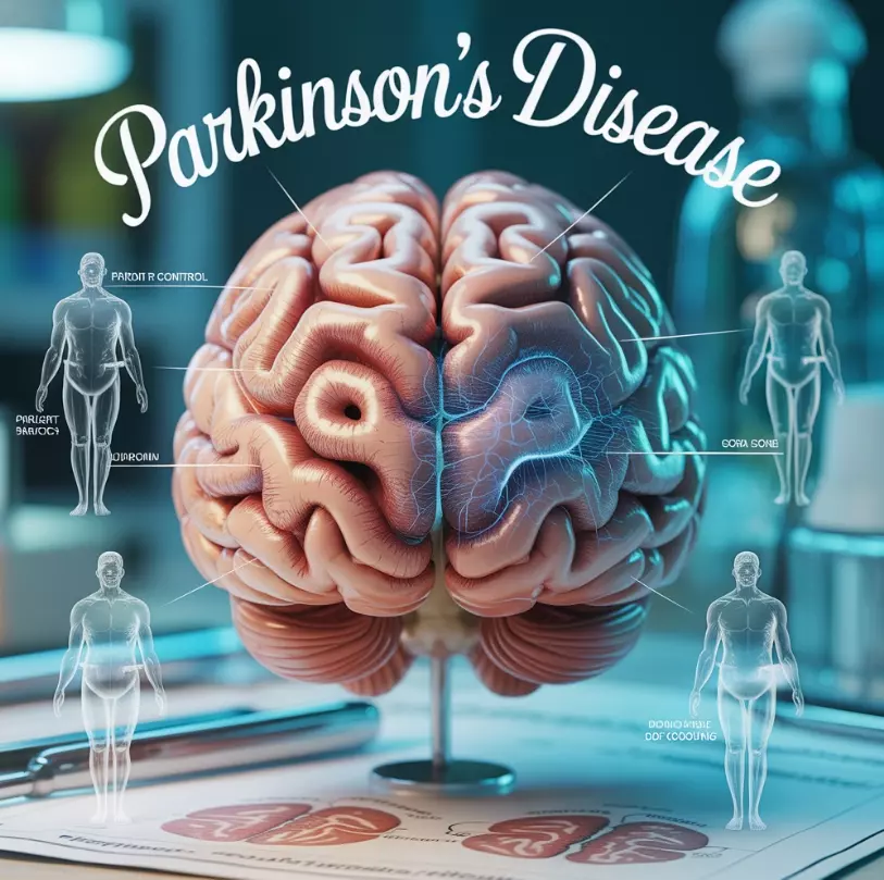 파킨슨병 환자의 뇌 구조 이미지