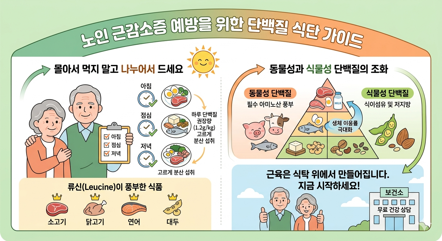 노인 근감소증 예방 식단