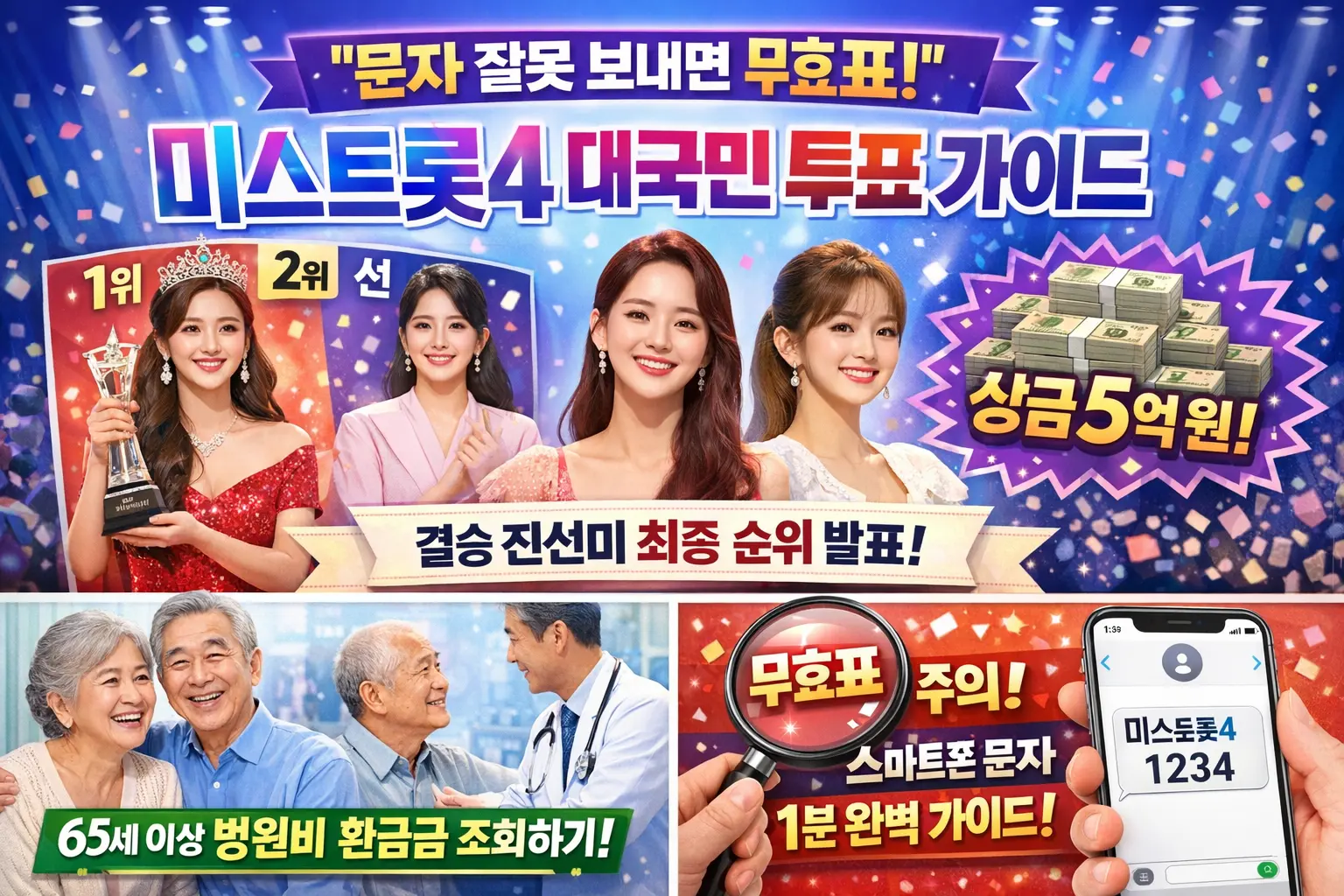 미스트롯4 대국민 투표하기 1분 완벽 가이드 &amp; 공식 투표 번호