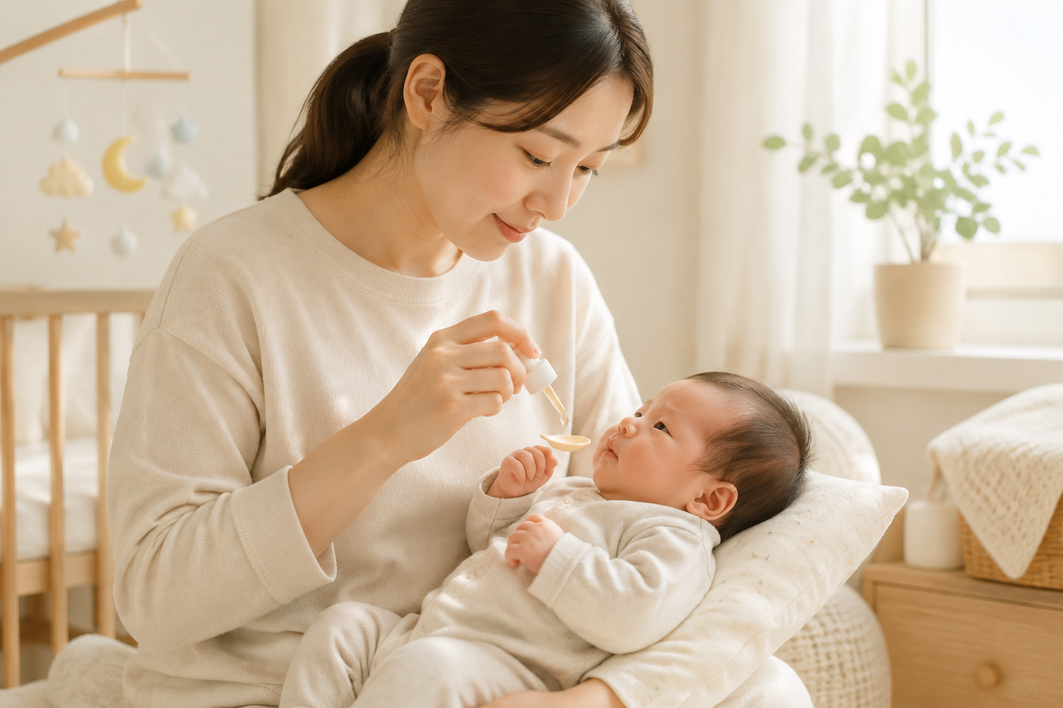 신생아 비타민D와 드롭형 영양제 급여