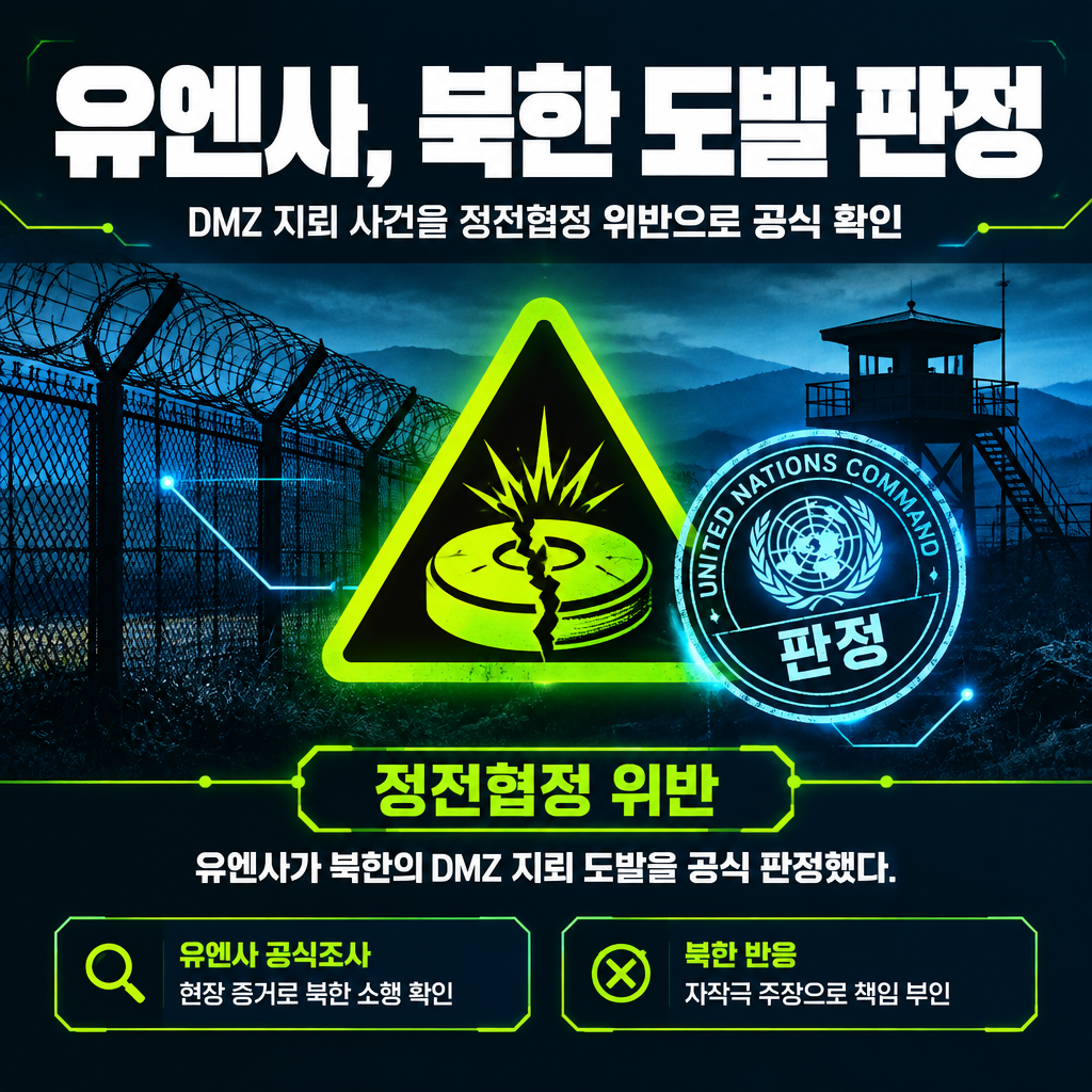 유엔사, 북한 도발 판정