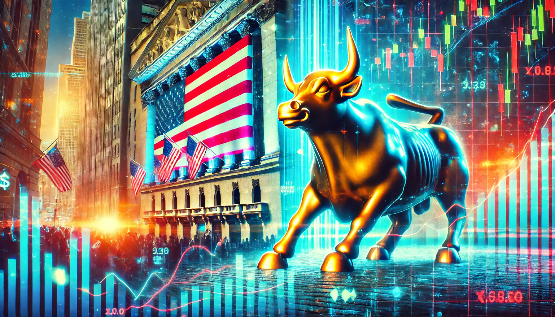 미국 주식 상승의 이미지