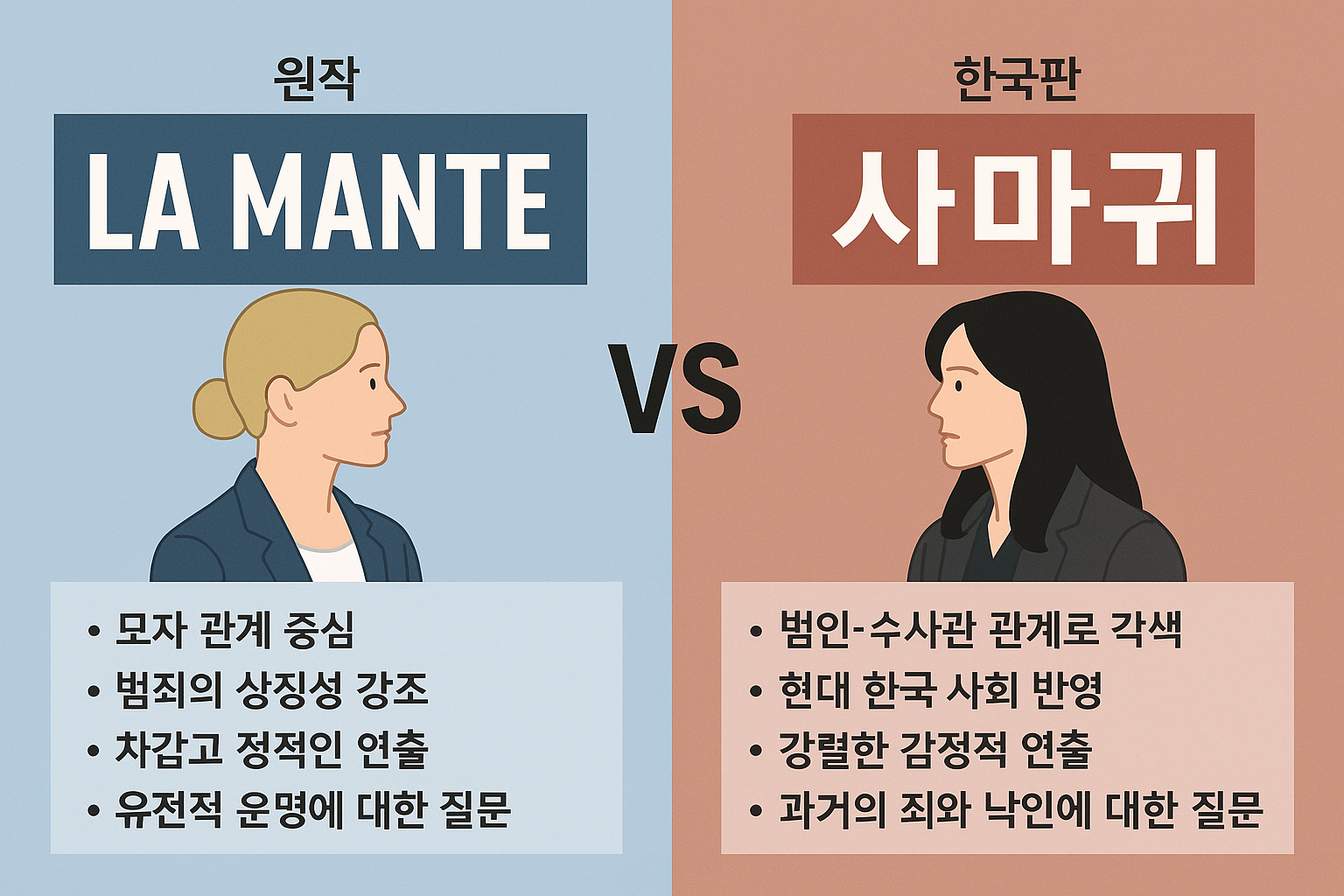 사마귀 원작과 비교