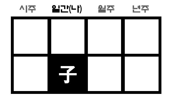 일지에 자수가 있는 사주