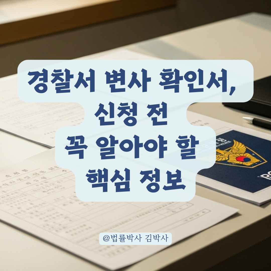 경찰서에서 발급받는 변사 확인서, 신청 전 알아둘 핵심 포인트.