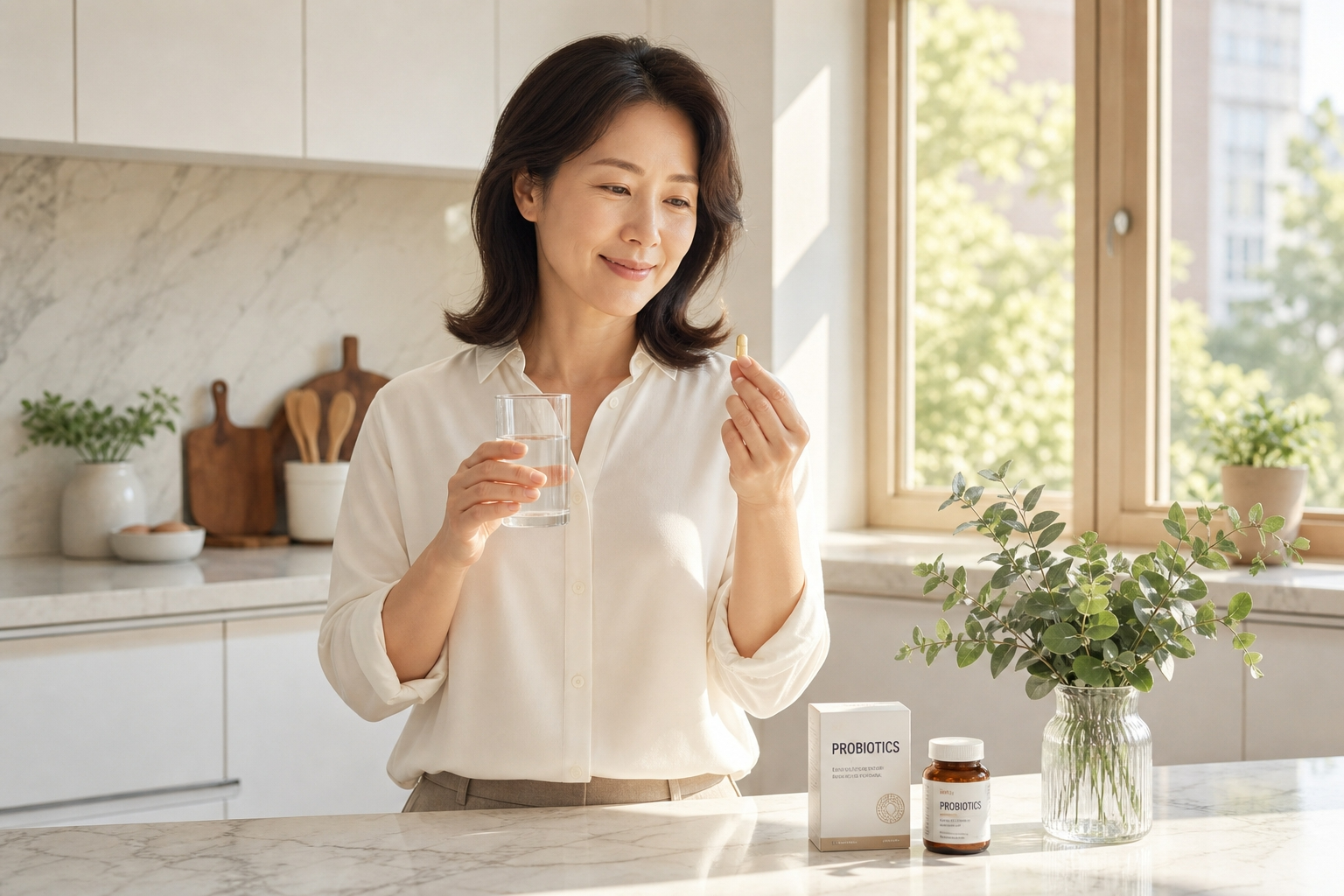 유산균 먹는 시간 식사 전 복용법 한국 여성