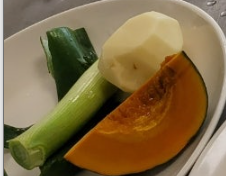 감자, 단호박, 대파