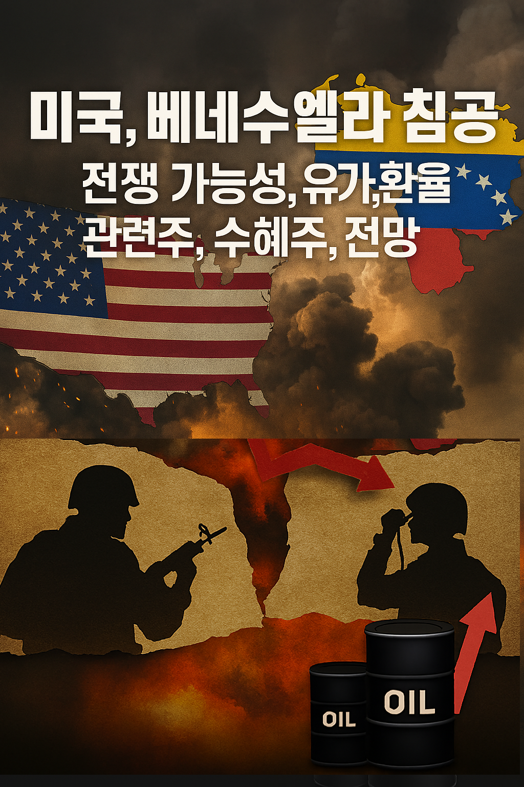 미국, 베네수엘라 침공, 전쟁 가능성, 유가, 환율 영향, 관련주, 수혜주, 전망