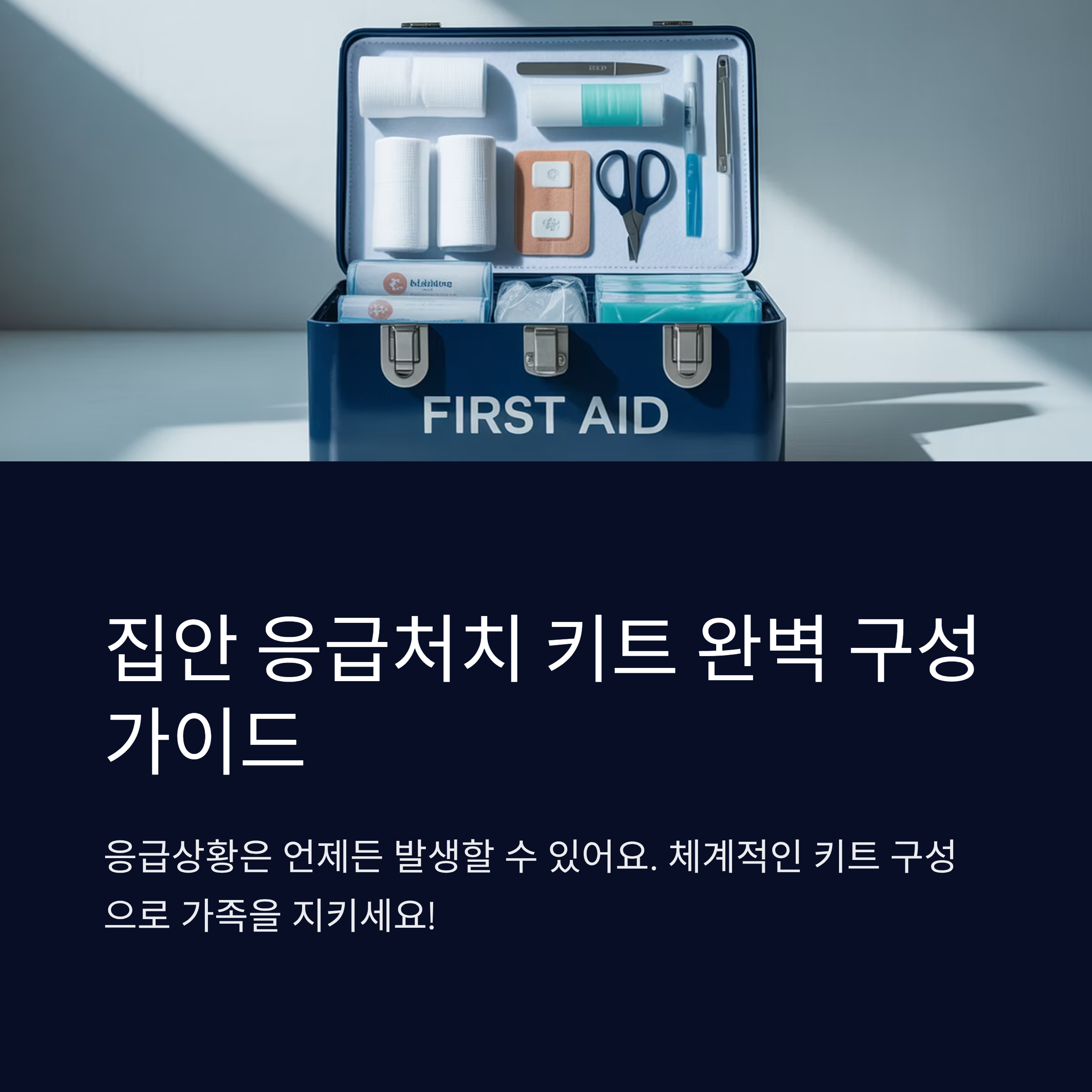 집안 응급처치 키트 완벽 구성 가이드