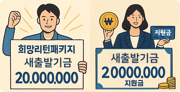 2025희망리턴패키지 새출발기금 2천 만원 지원금