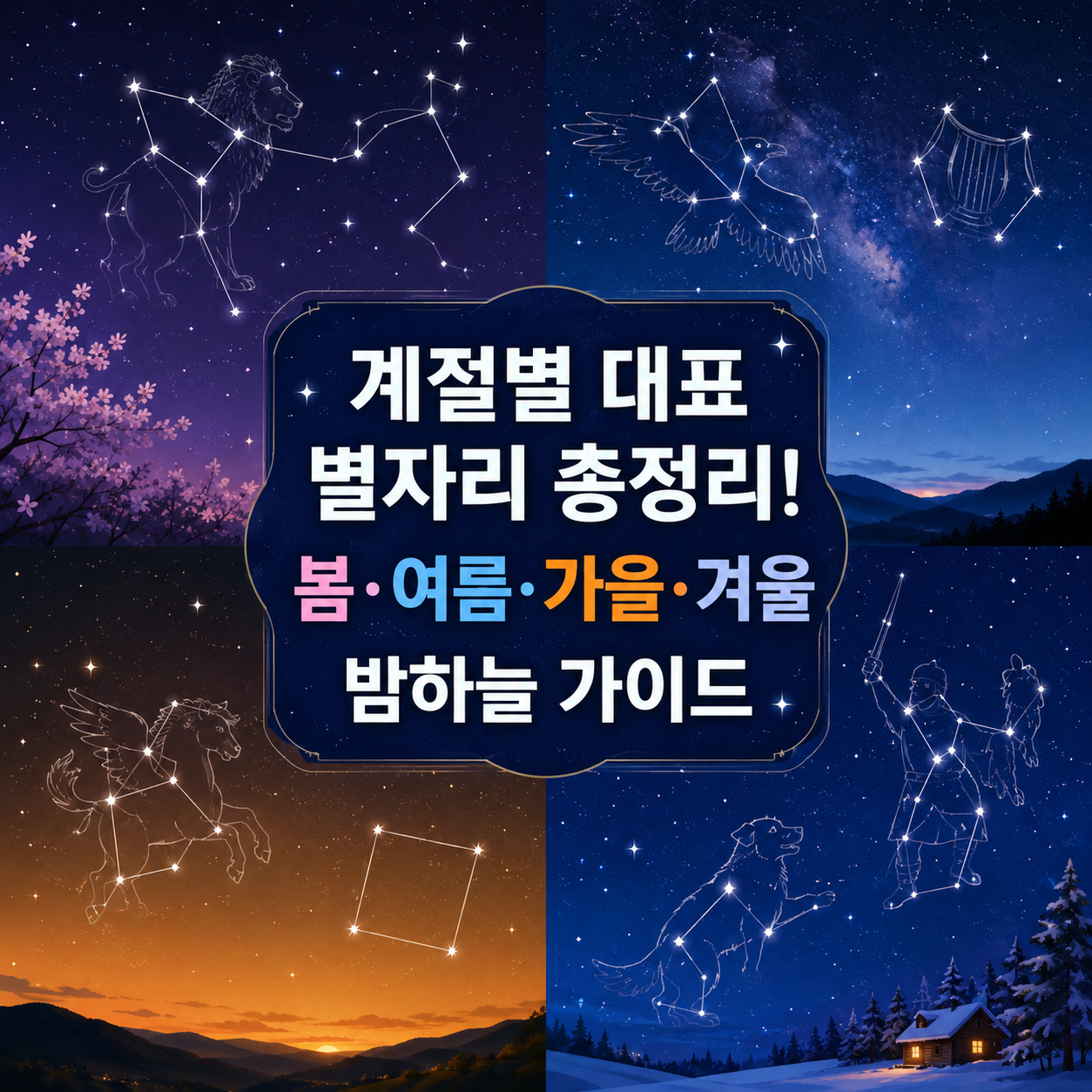 계절별 대표 별자리