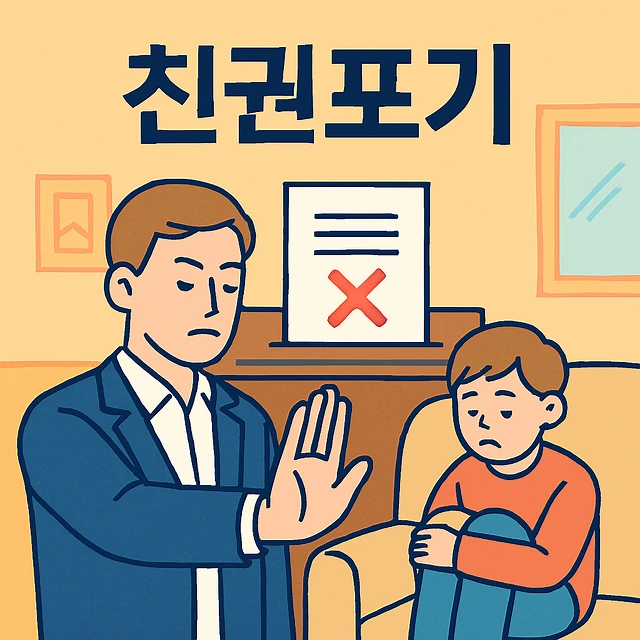 친권포기, 친권포기각서