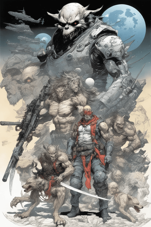 Playground AI로 생성한 그림(2) - 우주 해적