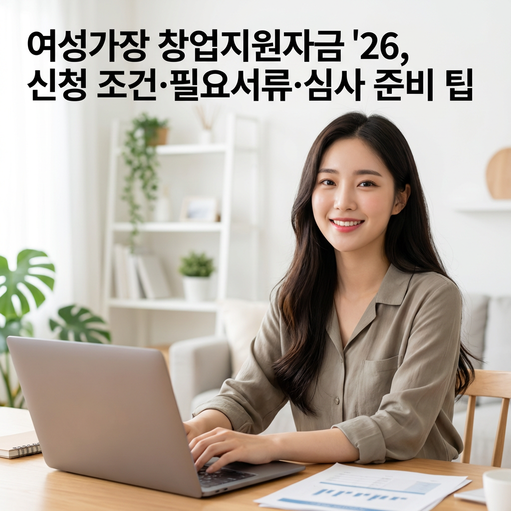 여성가장 창업지원자금 &rsquo;26 ｜ 신청 조건&middot;필요서류&middot;심사 준비 팁