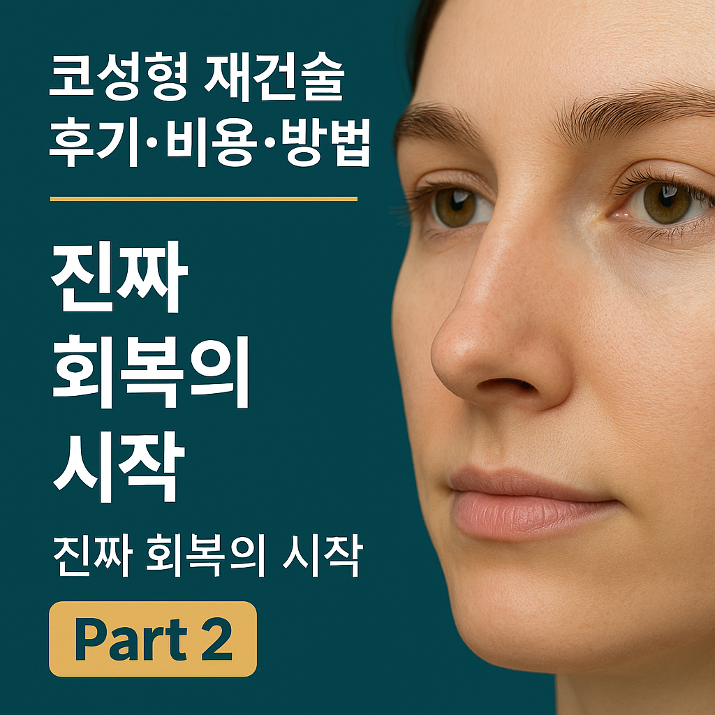 [Part 2] 코성형 재건술 후기·비용·방법 — 진짜 회복의 시작