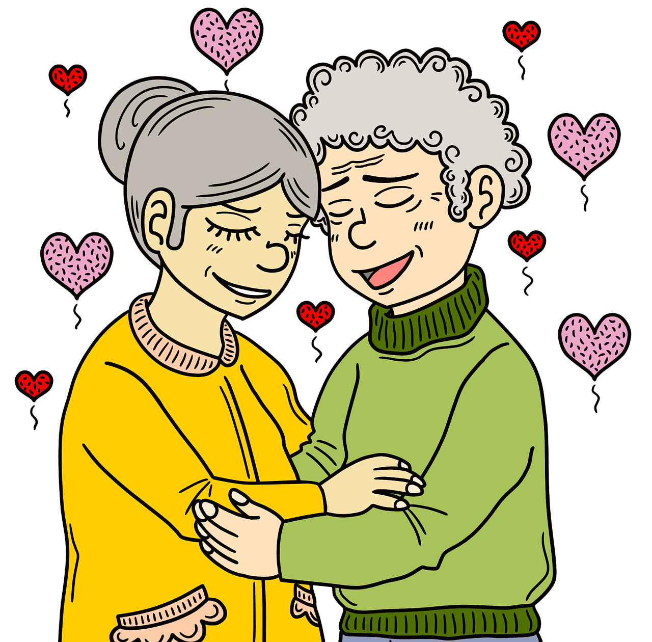 중년부부 뇌건강 지키는 생활습관 포스터