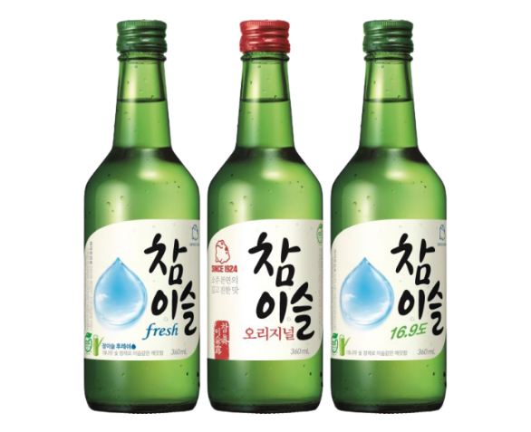 참이슬 소주 사진입니다.