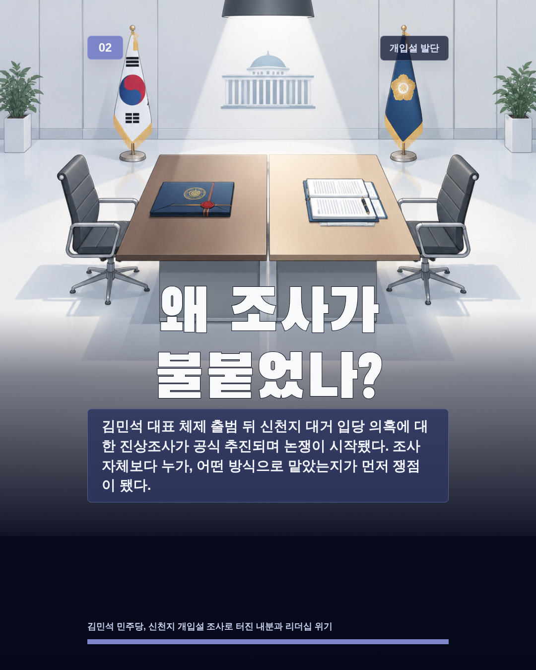 왜 조사가 불붙었나?