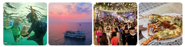 푸꾸옥에서 즐길 수 있는 스노클링, 선셋 크루즈, 야시장과 해산물 요리를 담은 베트남 여행 체험 이미지