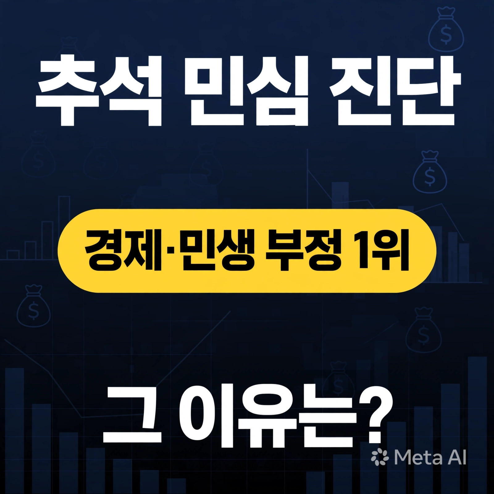 추석 민심 진단, 경제&middot;민생이 부정 평가 1위인 이유