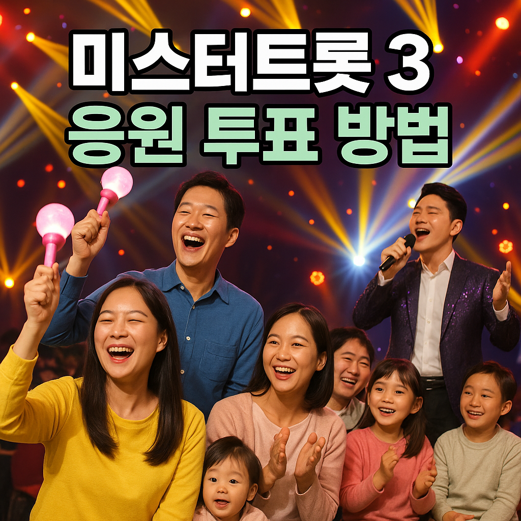 트롯 팬들의 열정적인 응원