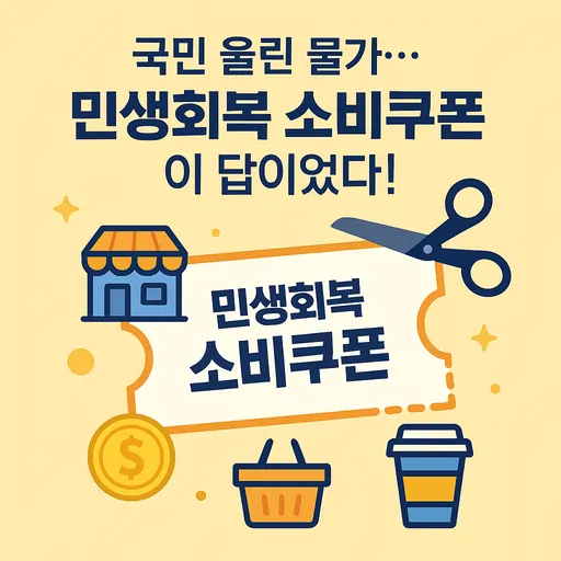 민생회복 소비쿠폰 7단계 활용법, 신청부터 사용처까지 한번에 정리