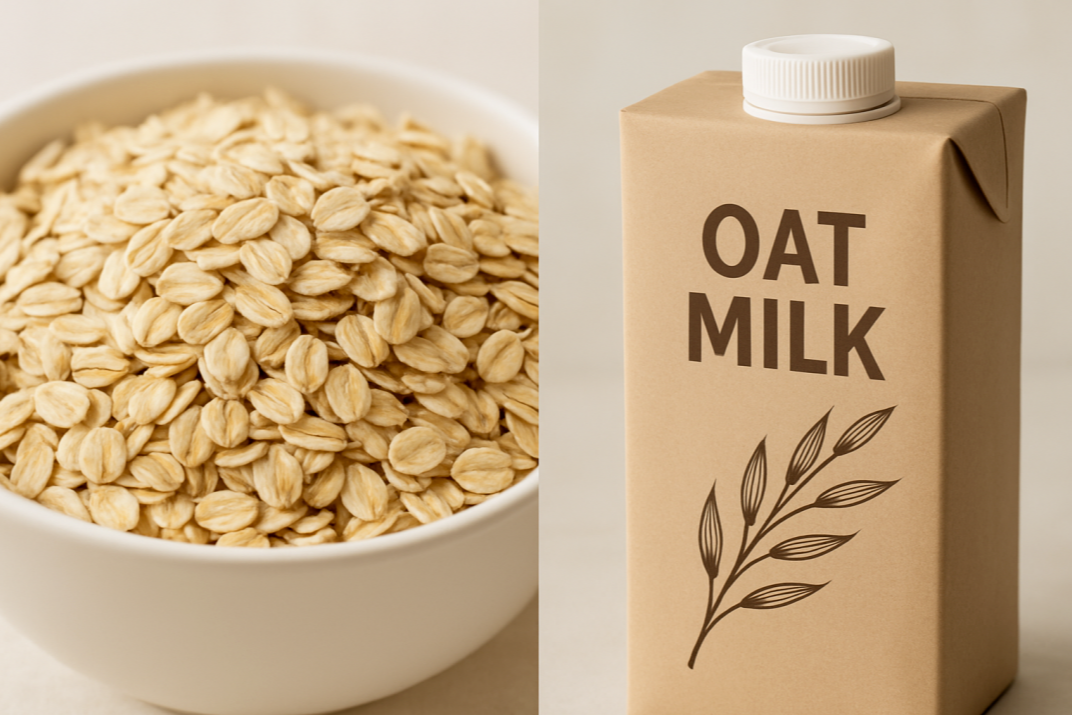 건강한 아침식사로 인기 많은 오트밀과 귀리 음료, 혈당 조절과 식이섬유 공급