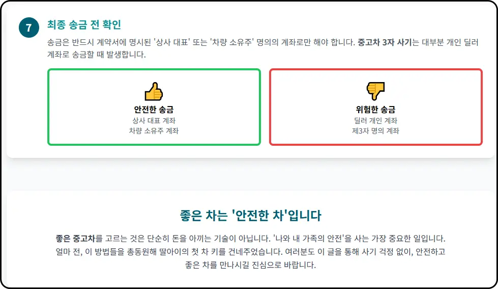 최종 송금 전: 돈을 보내는 순간, 모든 것이 결정됩니다