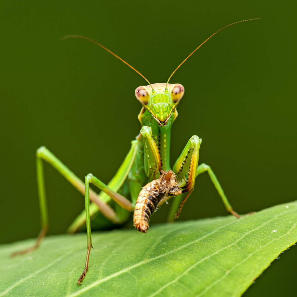 사마귀의 먹이사냥전략