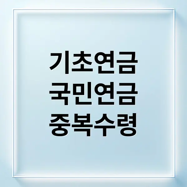 기초연금과 국민연금 중복 수령